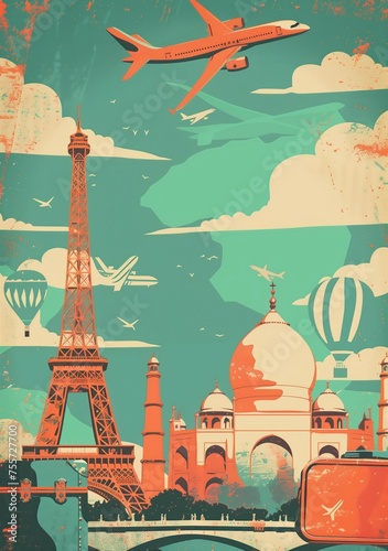 Wanderlust scene in a vinta...