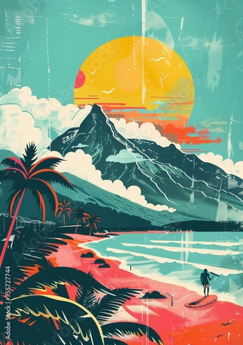 Wanderlust scene in a vinta...