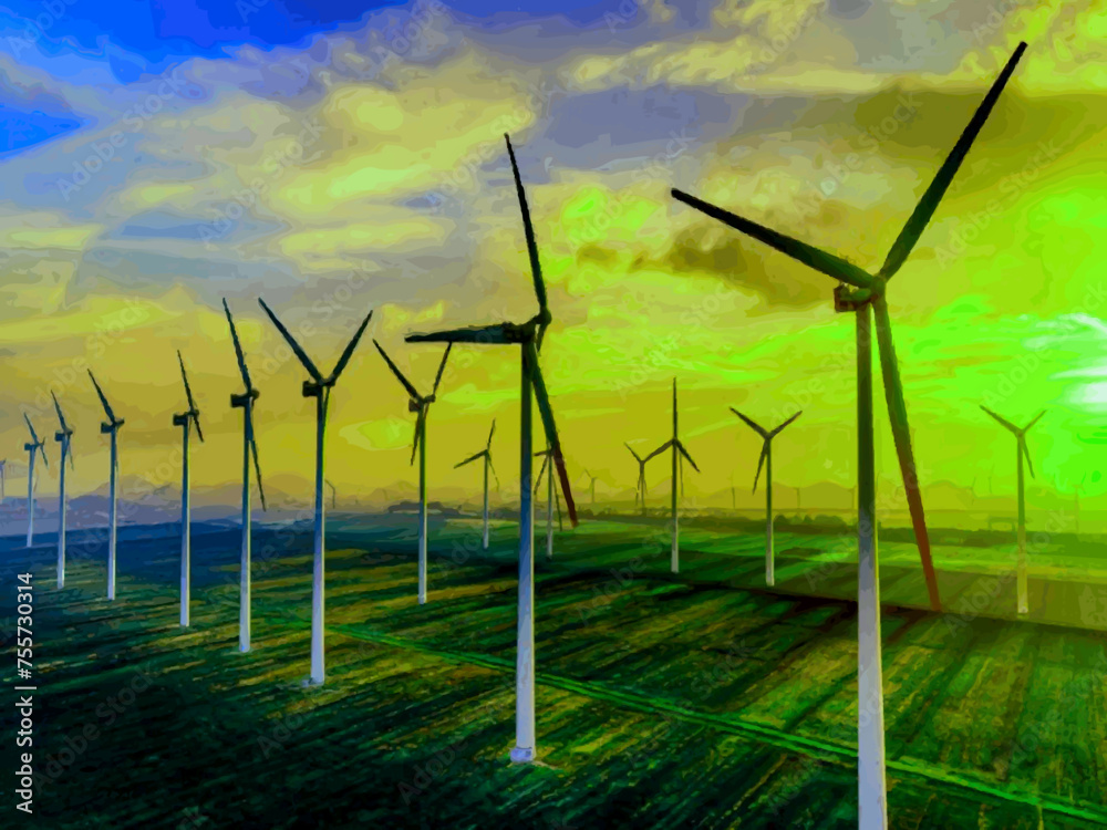 Beautiful Wind Turbines With Sunset In Thailand wind turbines in the Oiz Eolic Park Beautiful Wind Turbines With Sunset In Thailand wind turbines in the Oiz Eolic Park