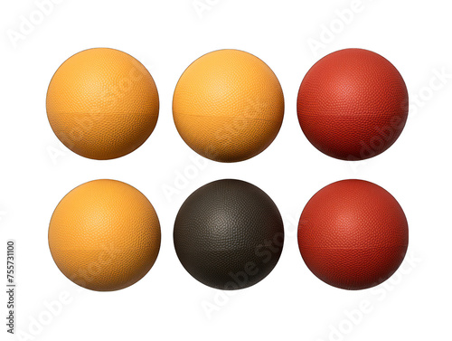 medicine ball collection set isolated on transparent background  transparency image  removed background
