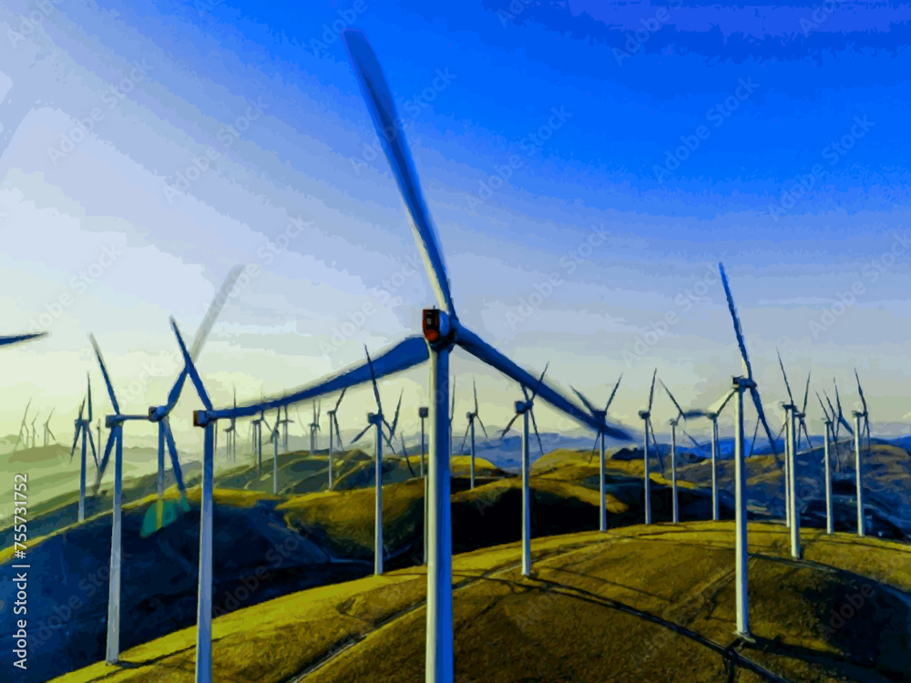 Beautiful Wind Turbines With Sunset In Thailand wind turbines in the Oiz Eolic Park Beautiful Wind Turbines With Sunset In Thailand wind turbines in the Oiz Eolic Park
