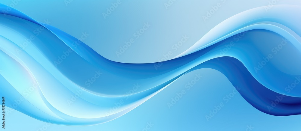 Fototapeta premium Light blue abstract gradient background for showcasing products