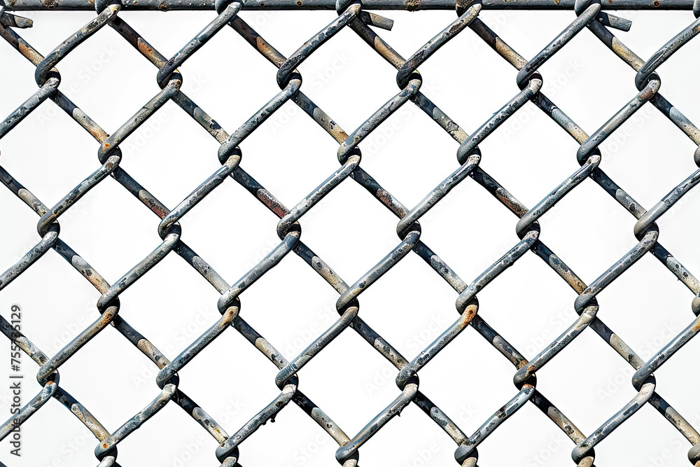 chain link fence with wire