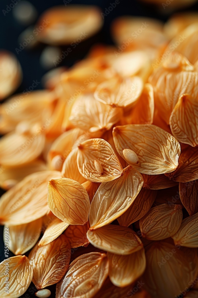 Close-up of unhulled sesame seeds, selective focus Close-up of unhulled sesame seeds, selective focus