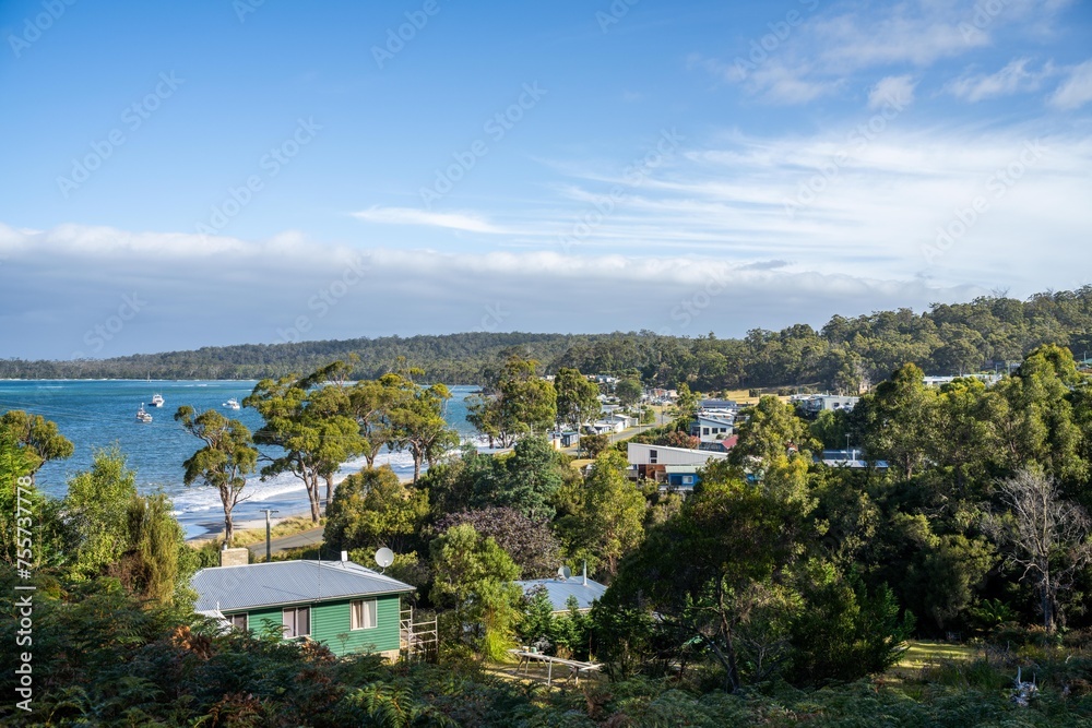 houses in a beach side town in australia