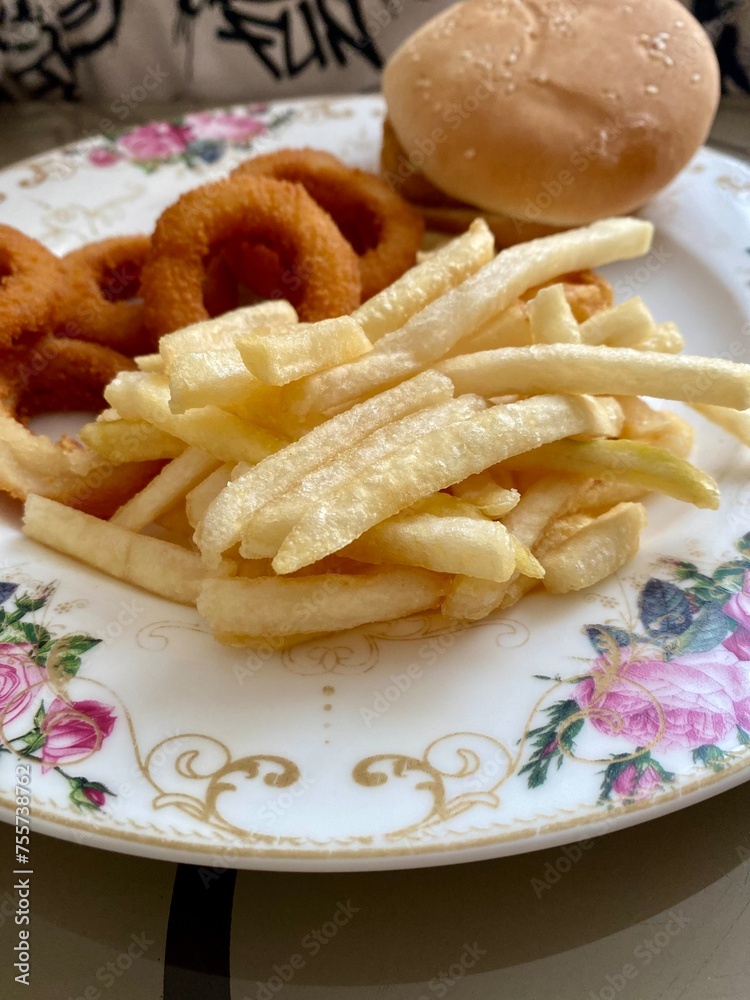 french fries on a plate french fries on a plate