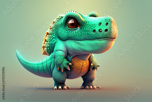 Adorable Dino in Human Garb  Cartoon Illustrations Galore  Featuring Varied Poses  Emotions