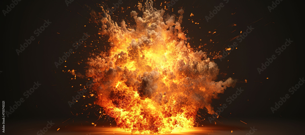 fire explosion, hot, flame, blaze 23