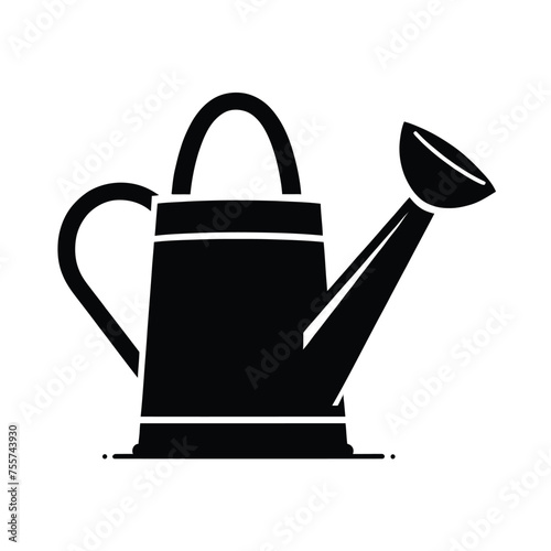 Silhouette of a Watering Can photo