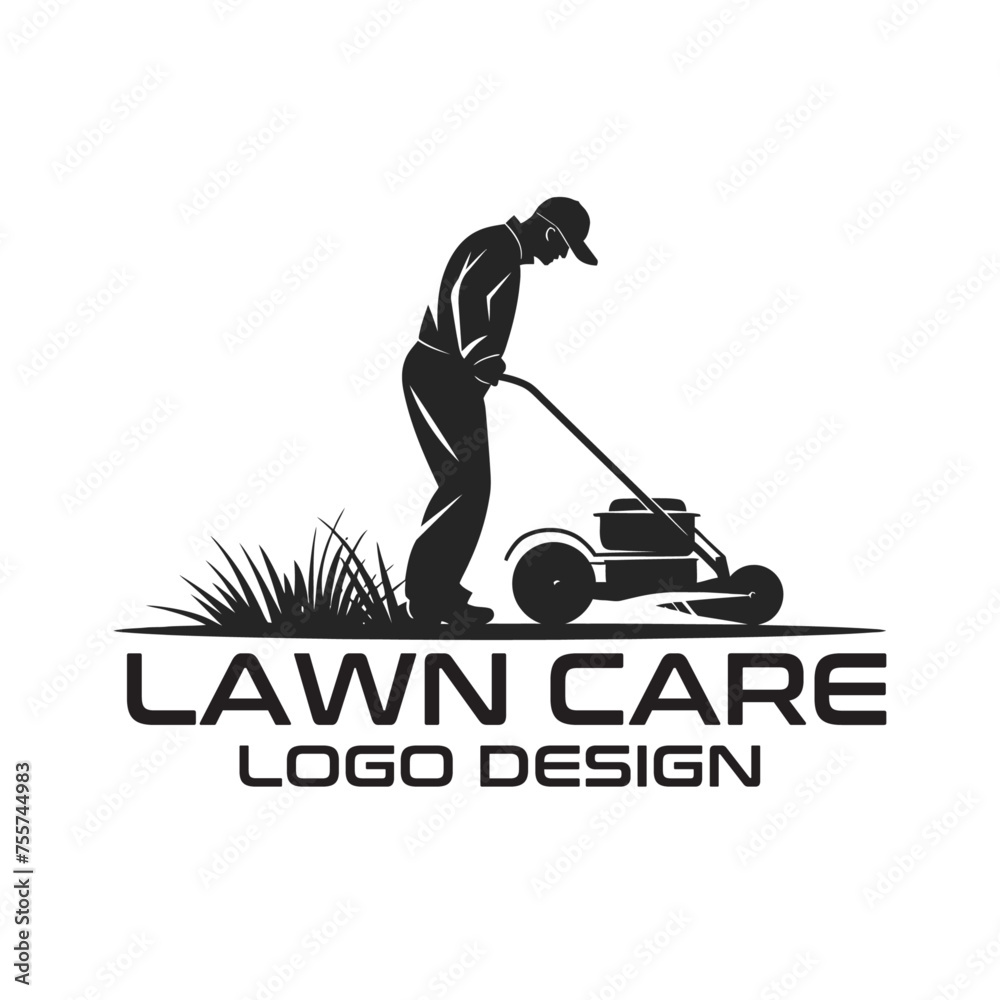 Lawn Care Vector Logo Design