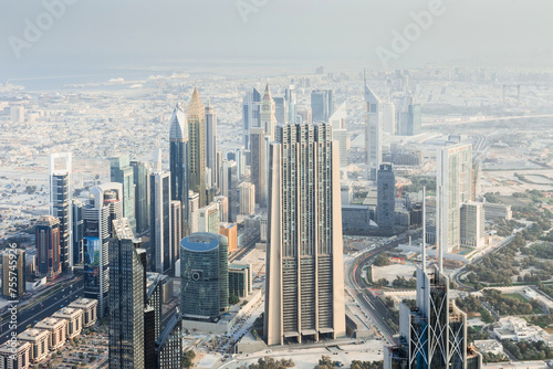 Emirates Financial Tower, Index Building in Business Bay development in Dubai, Gross Domestic Product of UAE - 375 billion dollars photo