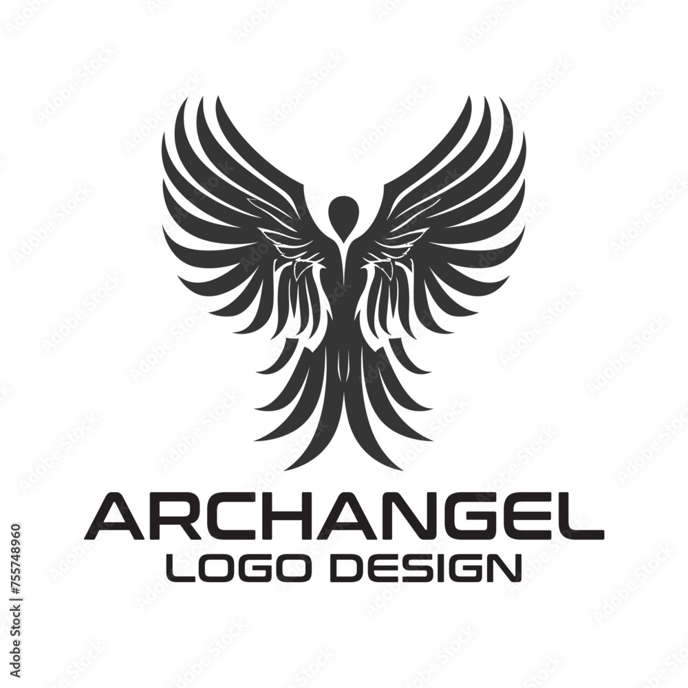 Obraz premium Archangel Vector Logo Design