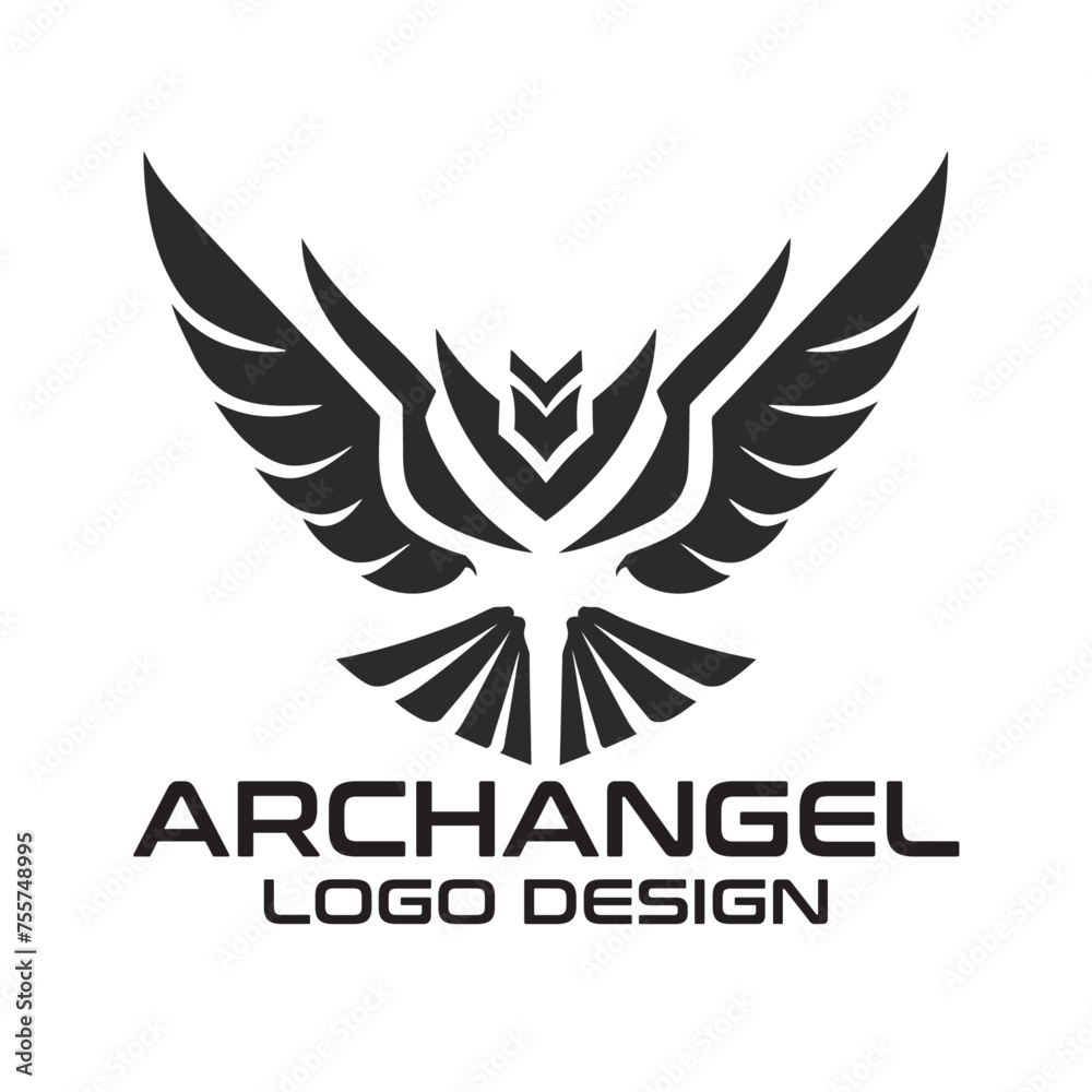 Archangel Vector Logo Design Archangel Vector Logo Design