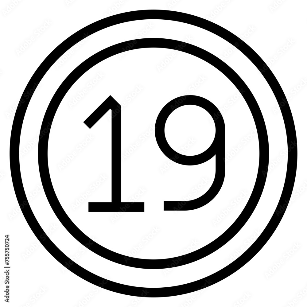 number circle icon number circle icon