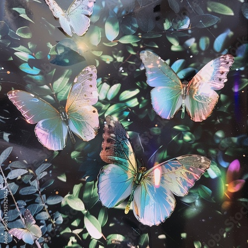 Holographic butterfly collage for inspiration © Mini