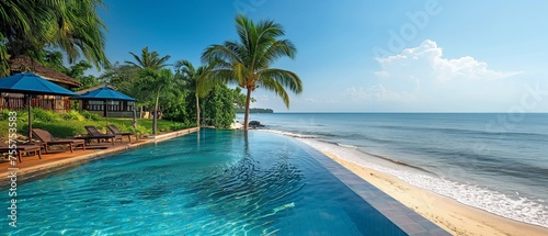 pool, lounge, and beachside resort © tongpatong