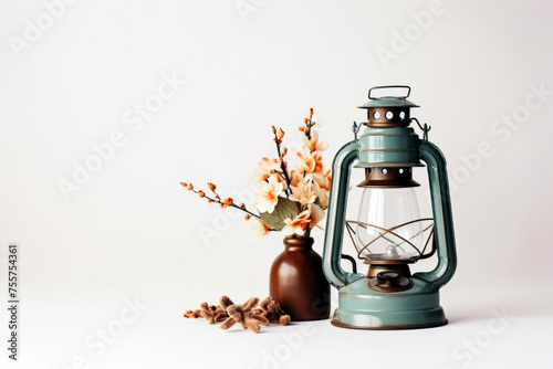 Vintage Lamp on White Background © Bojan