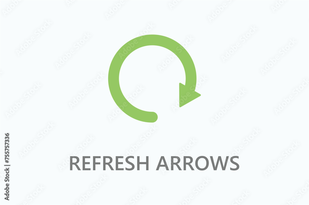 Refresh arrow icon or logo sign symbol vector illustration Refresh arrow icon or logo sign symbol vector illustration