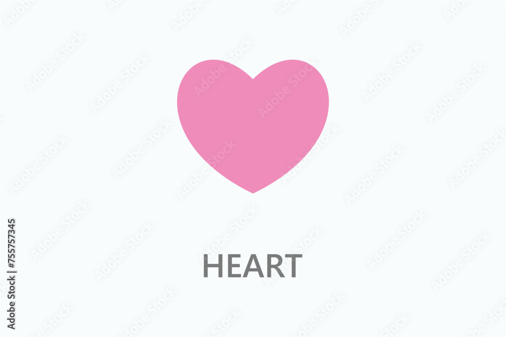 Heart icon or logo sign symbol vector illustration