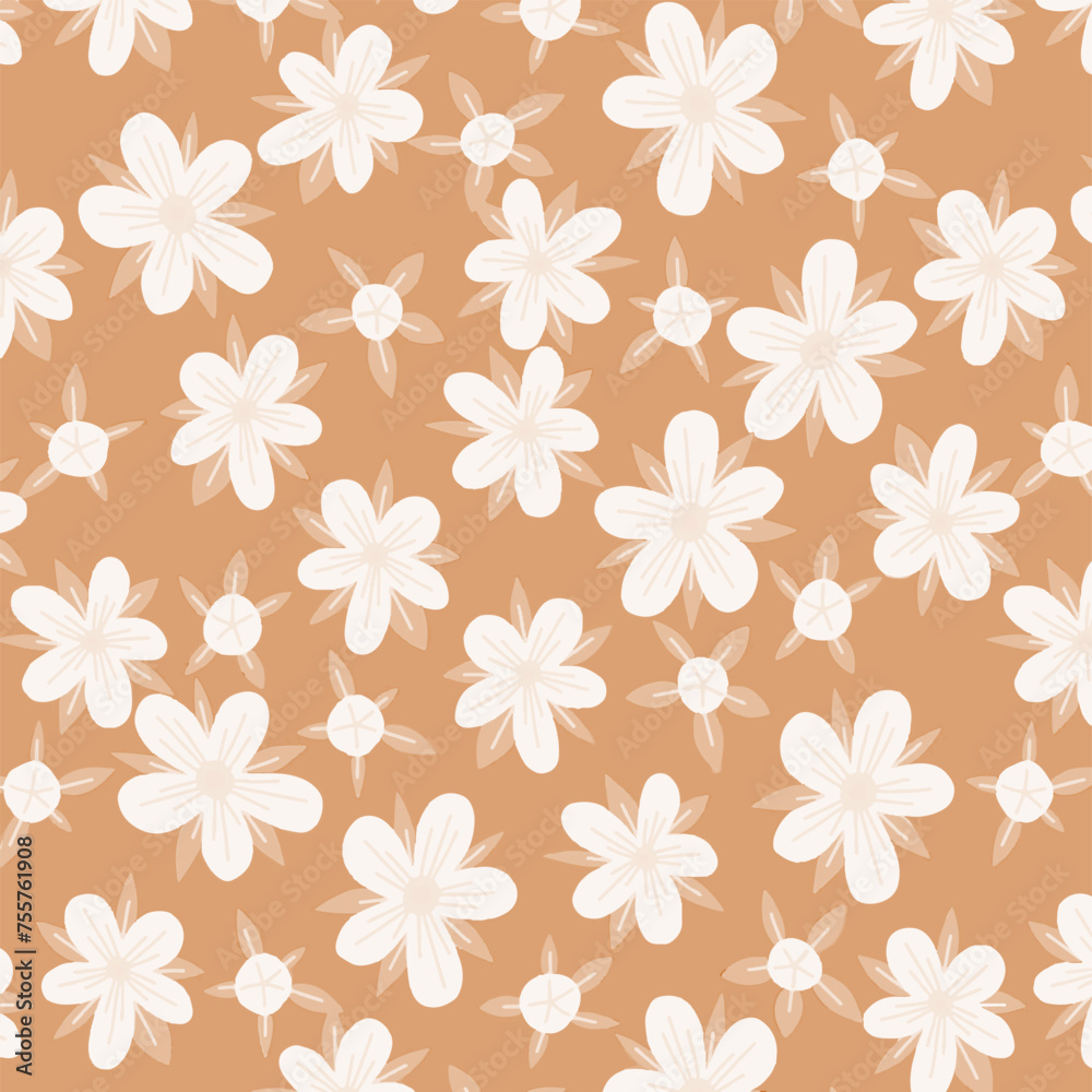Pattern flower floral spring blossom illustration vector fabric textile design leaf leaves