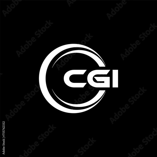 CGI letter logo design in illustration. Vector logo, calligraphy designs for logo, Poster, Invitation, etc.