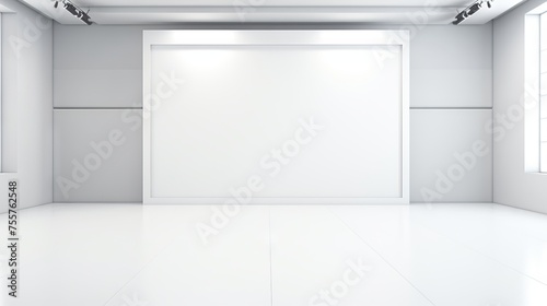 Clean and polished white backdrop