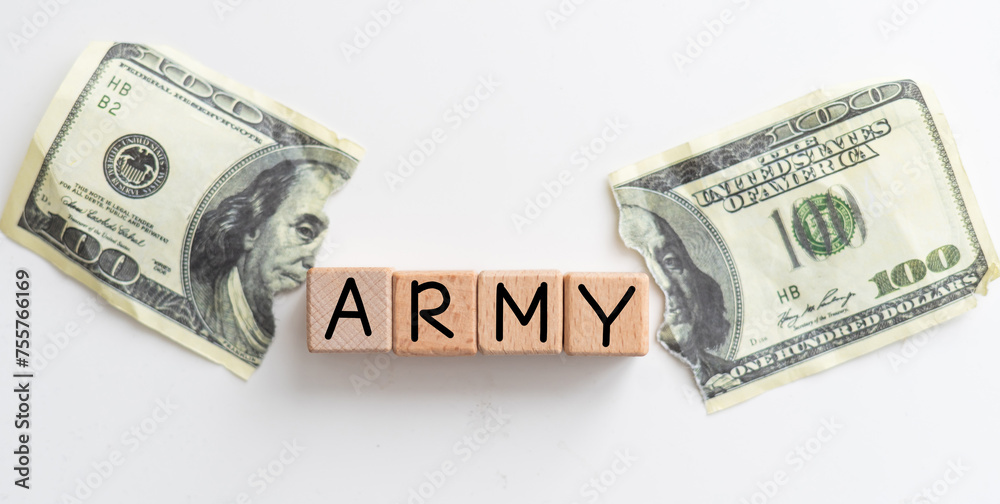 army word written on wood block. MILITARY text on cement table for your desing, concept. army word written on wood block. MILITARY text on cement table for your desing, concept.