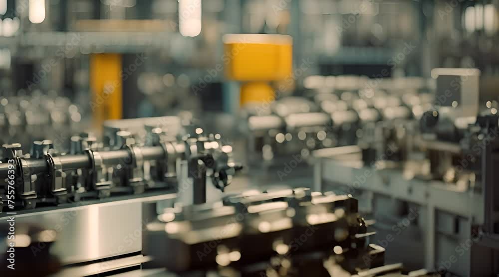 Industrial Factory Machinery Video Background, An Operator Operates a Machine, Engineering Background Industrial Factory Machinery Video Background, An Operator Operates a Machine, Engineering Background