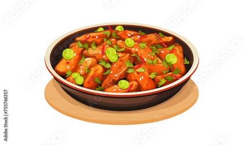 fry isometric vector flat isolated illustration