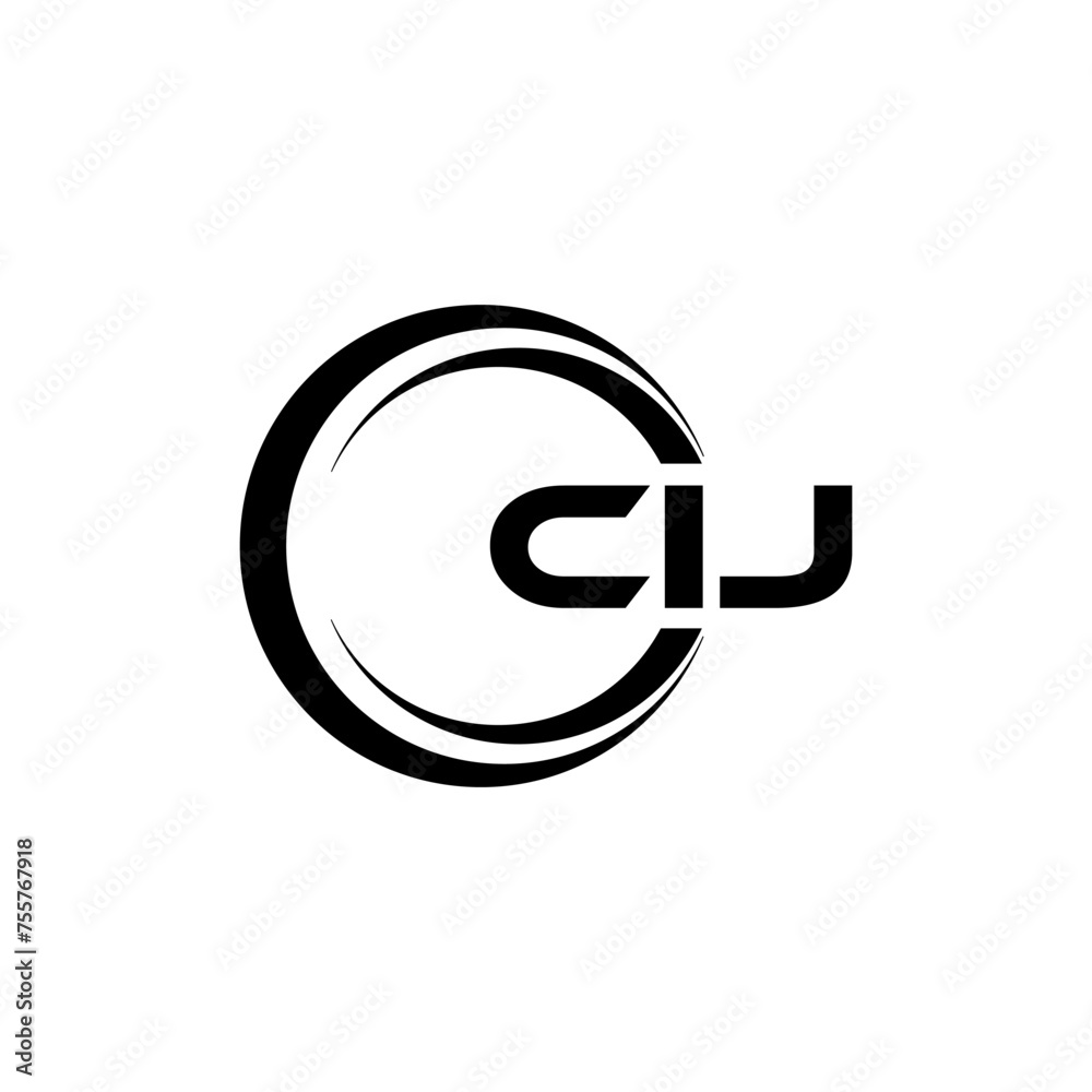 CIJ letter logo design with white background in illustrator, cube logo, vector logo, modern alphabet font overlap style. calligraphy designs for logo, Poster, Invitation, etc. CIJ letter logo design with white background in illustrator, cube logo, vector logo, modern alphabet font overlap style. calligraphy designs for logo, Poster, Invitation, etc.