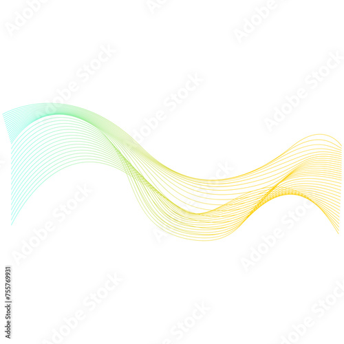 Modern Futuristic Wave Line for Business Background and Design