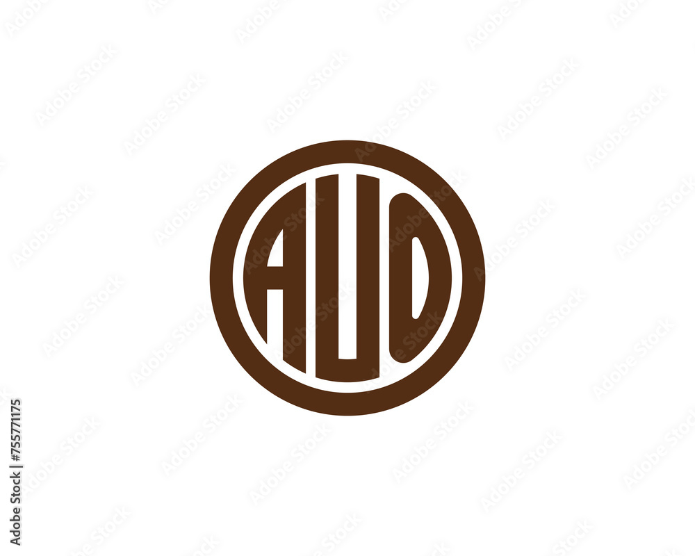 AUO logo design vector template AUO logo design vector template