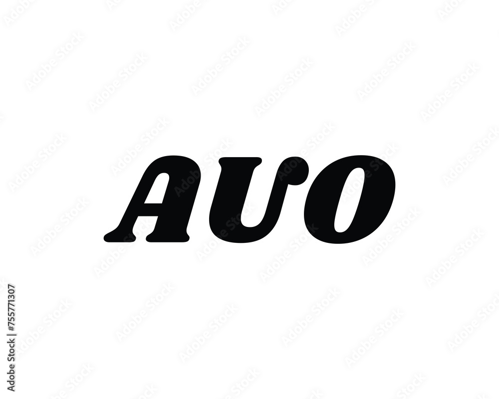 AUO logo design vector template AUO logo design vector template