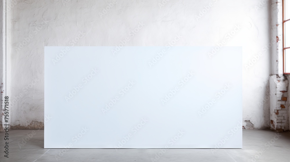 Obraz premium Pure white canvas for visual creativity