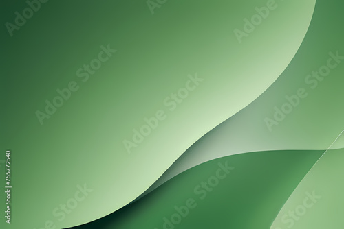 Vector abstract green wave background with liquid and shapes on fluid gradient with gradient and light effects. Shiny color effects.