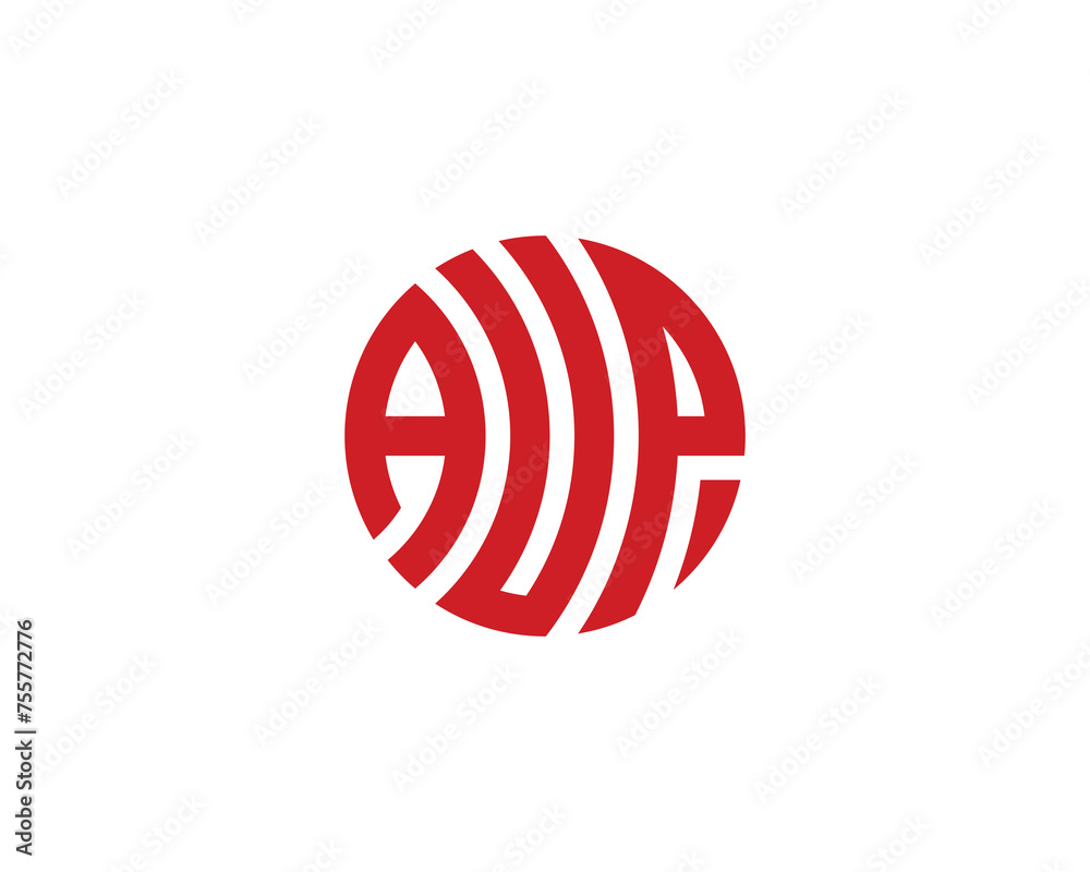 AUP logo design vector template AUP logo design vector template