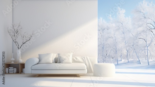 White surface with a gentle and inviting feel