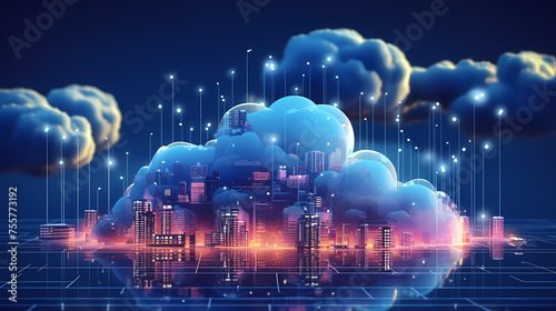 Cloud computing background  realizing cloud storage