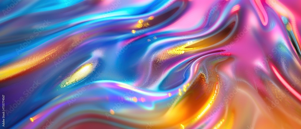 Holographic colorful abstract dynamic wave neon background Holographic colorful abstract dynamic wave neon background