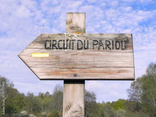 Panneau Circuit du Pariou en Auvergne - Randonnée photo