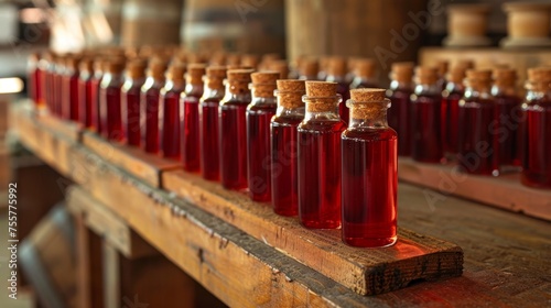  Vials Of Red Liquid