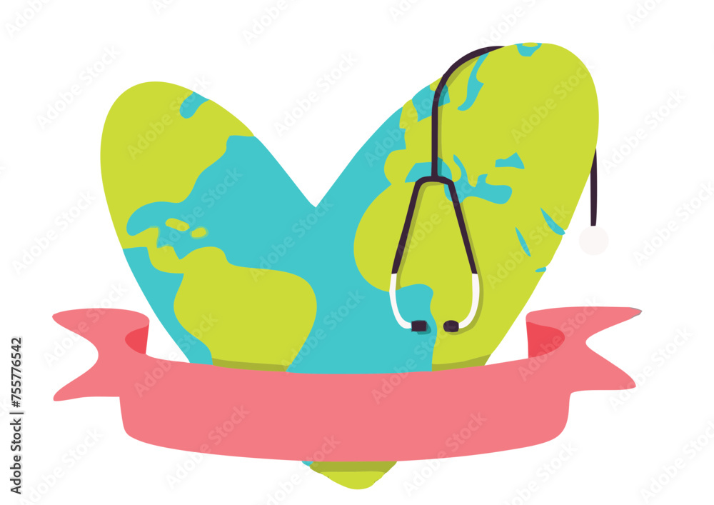 icon logo world health day design