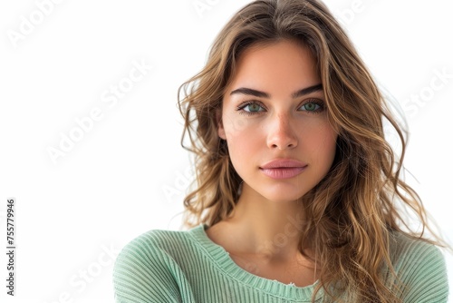Woman with a beautiful face