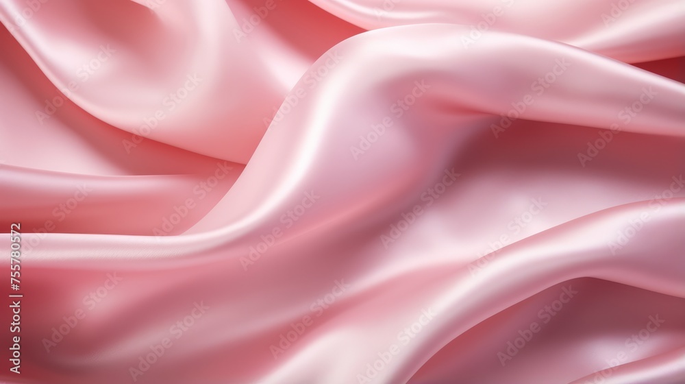 Fototapeta premium A silky satin pink background with a glossy finish