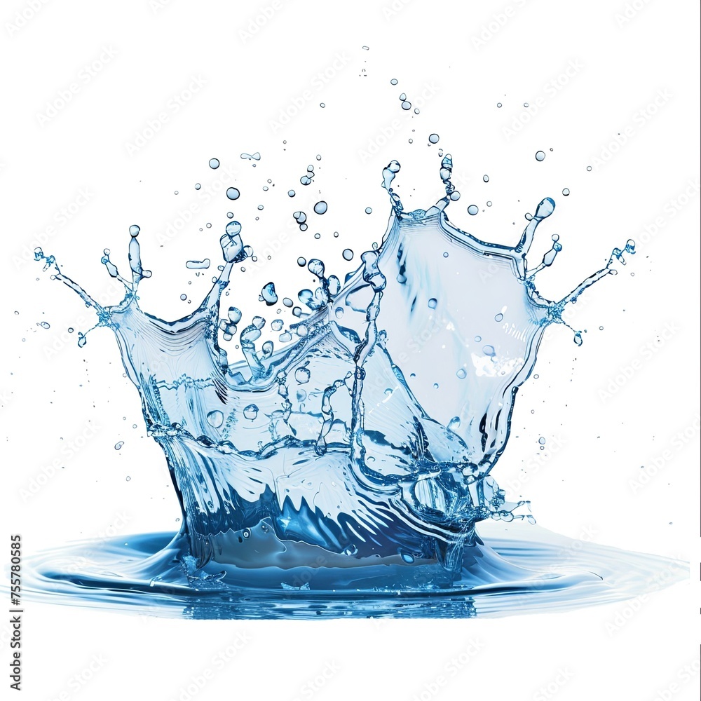 water, splash, drop, liquid, blue, bubble, abstract,  - obrazy, fototapety, plakaty 