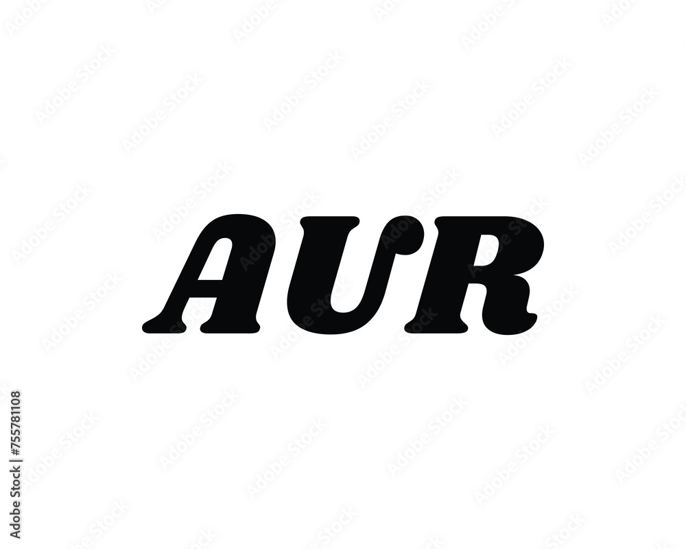 AUR logo design vector template AUR logo design vector template