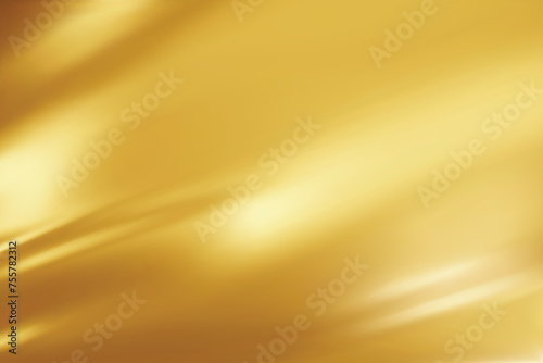 Abstract yellow gradient background. Minimalistic subtle wavy golden silk texture. 3D vector illustration.