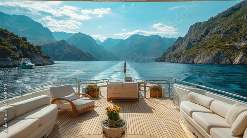 A luxurious yacht charter hosting exclusive business and finance networking events