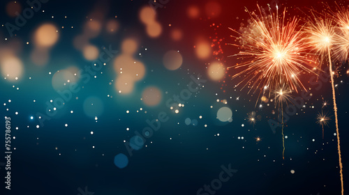 Fireworks background for celebration  holiday celebration concept