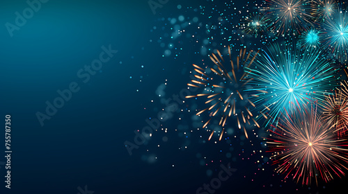 Fireworks background for celebration, holiday celebration concept